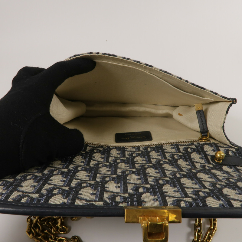 Dior 帆布Dioraddict Flap Bag鏈帶肩背袋-4
