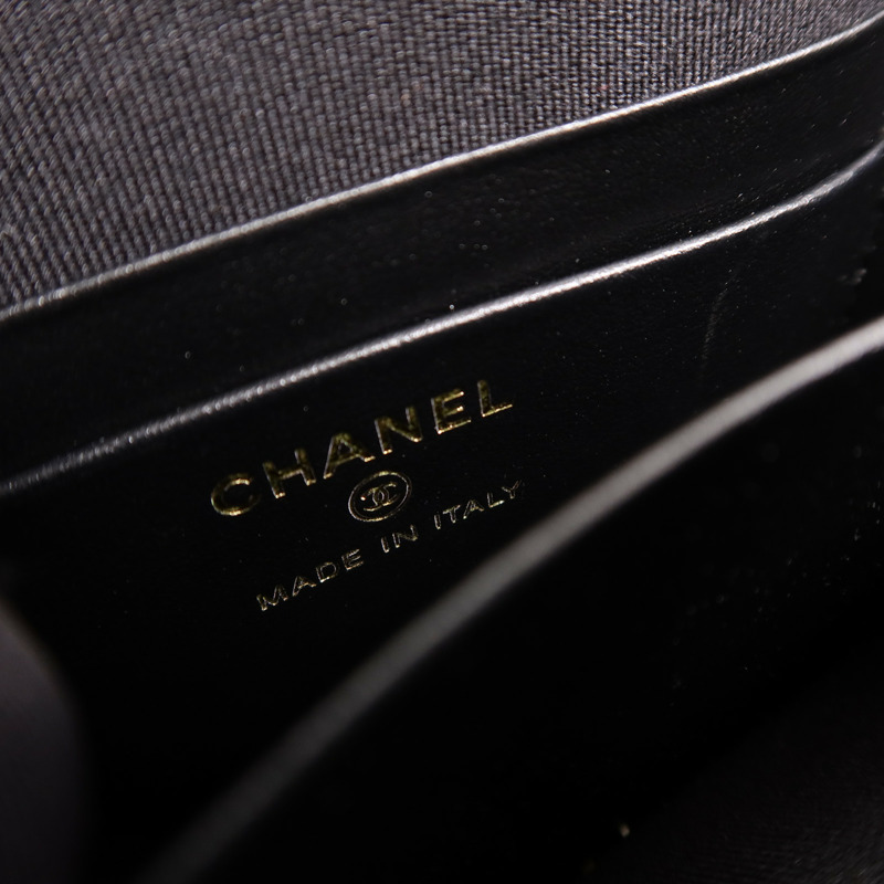CHANEL 牛皮皮革Chain Shoulder鏈帶手挽肩背兩用袋-5