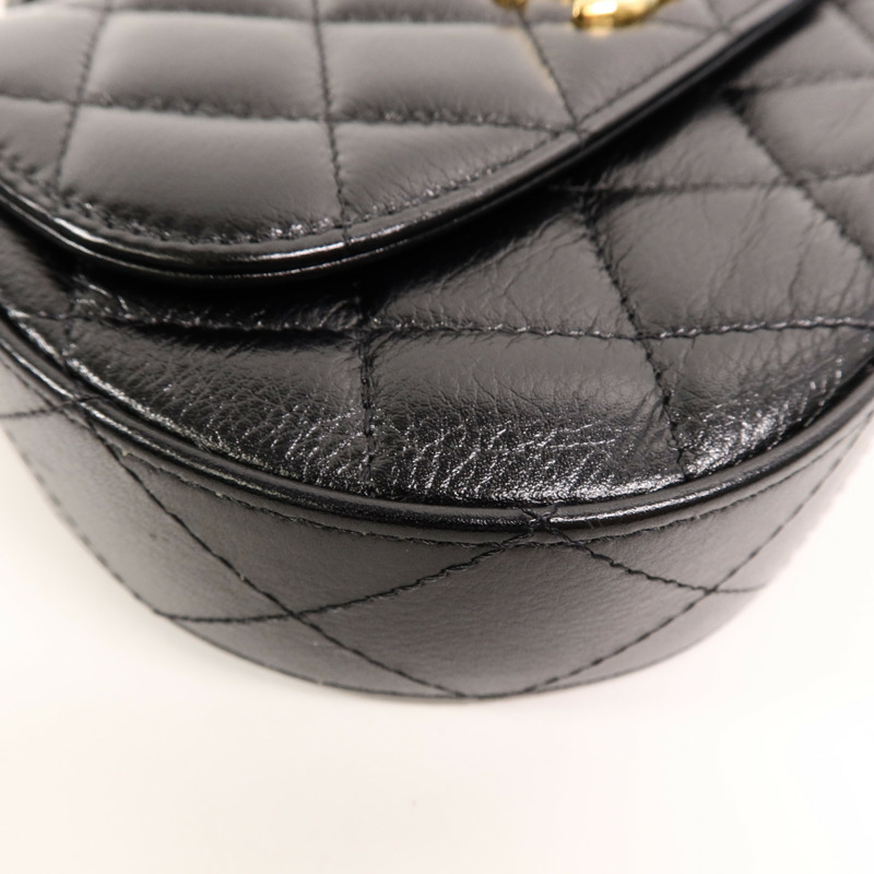 CHANEL 牛皮皮革Chain Shoulder鏈帶手挽肩背兩用袋-11