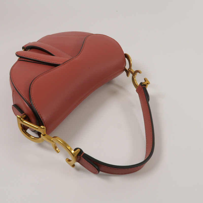 Dior 牛皮皮革Mini Saddle肩背袋-7