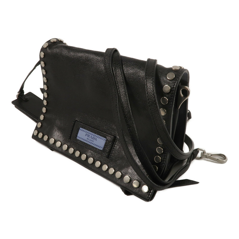 PRADA 牛皮皮革Shoulder Bag肩背袋-1