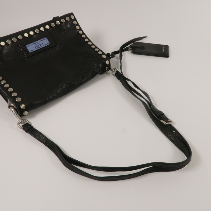 PRADA 牛皮皮革Shoulder Bag肩背袋-11