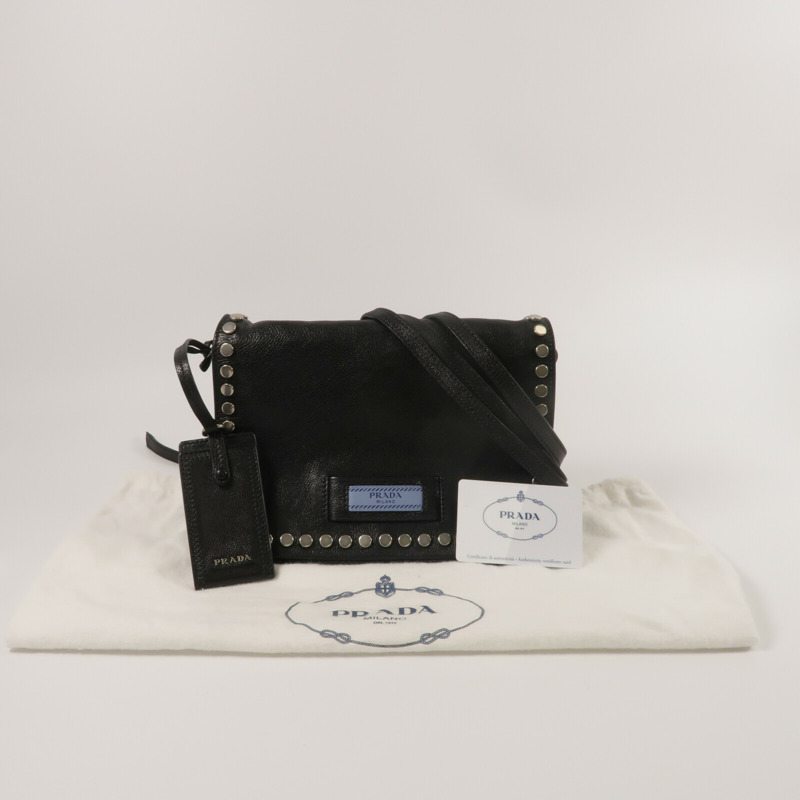PRADA 牛皮皮革Shoulder Bag肩背袋-13