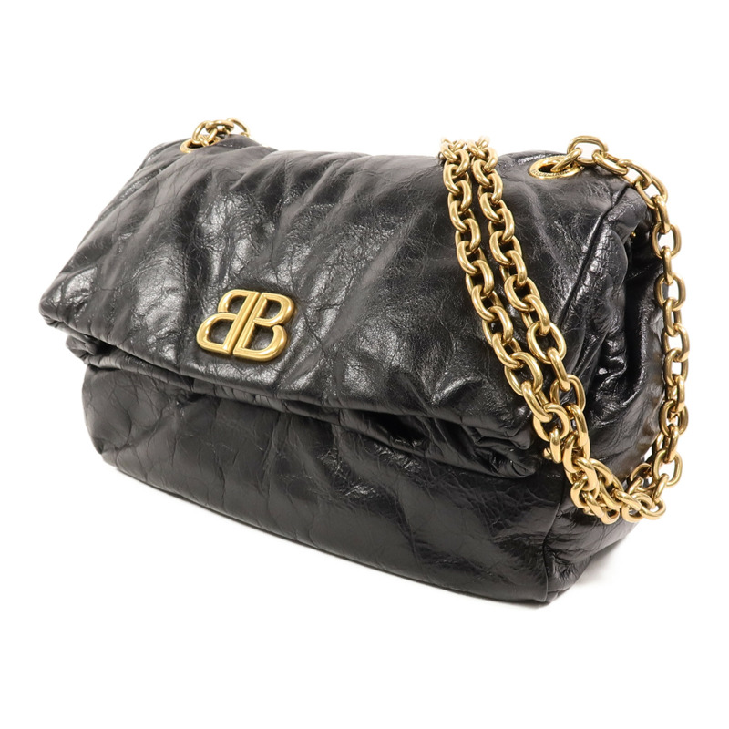 BALENCIAGA 牛皮皮革Monaco Small鏈帶肩背袋-2