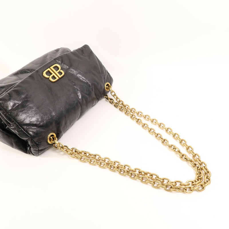 BALENCIAGA 牛皮皮革Monaco Small鏈帶肩背袋-7