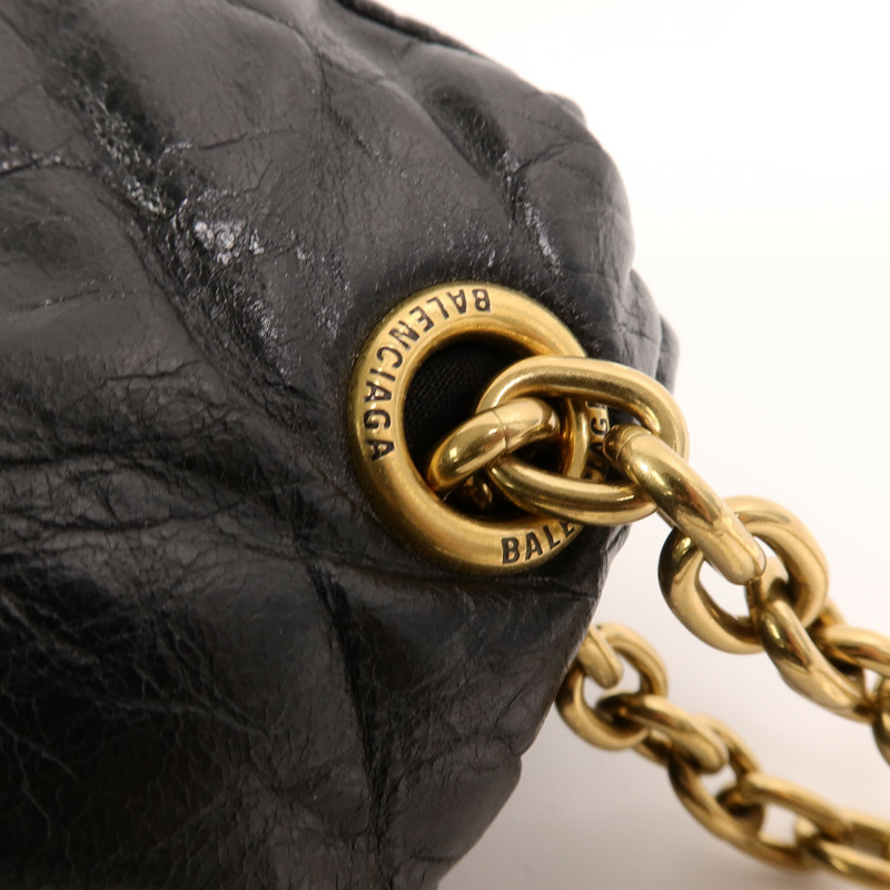 BALENCIAGA 牛皮皮革Monaco Small鏈帶肩背袋-14