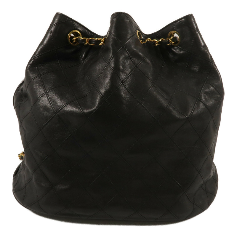 CHANEL 羊皮皮革Vintage Chain Shoulder鏈帶肩背袋-2
