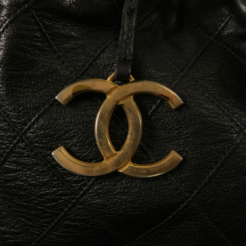 CHANEL 羊皮皮革Vintage Chain Shoulder鏈帶肩背袋-8
