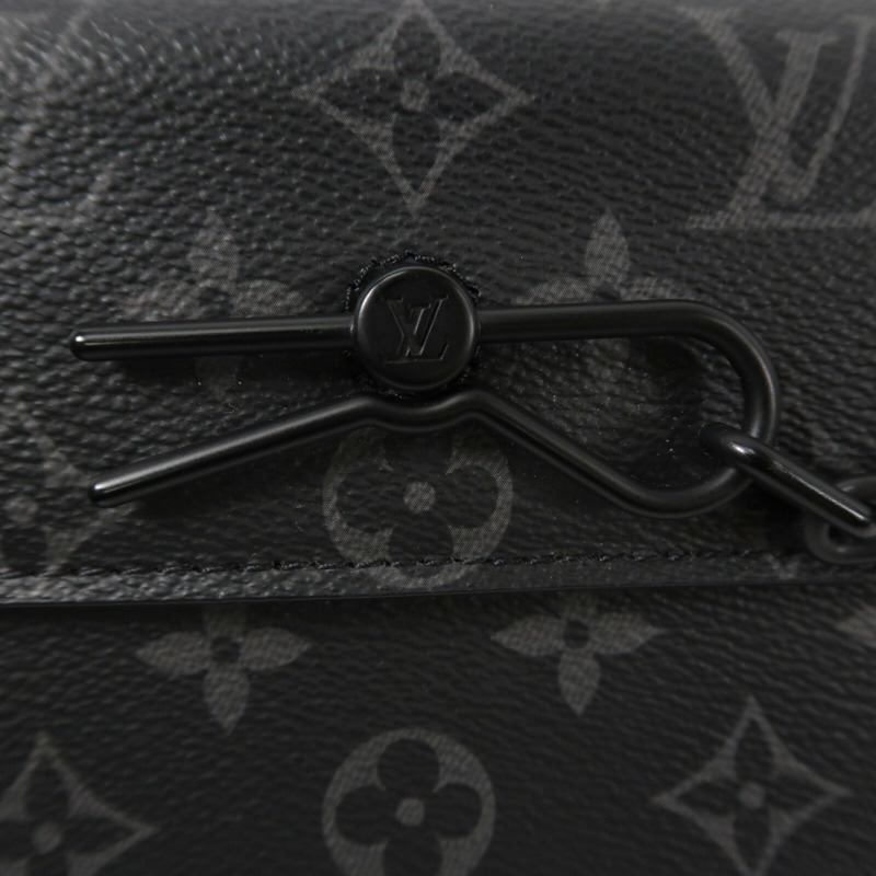 LOUIS VUITTON Monogram Eclipse Steamer肩背袋-6