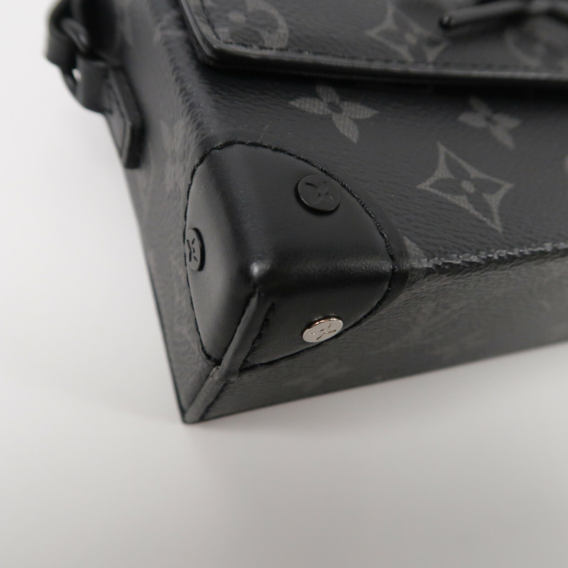 LOUIS VUITTON Monogram Eclipse Steamer肩背袋-9