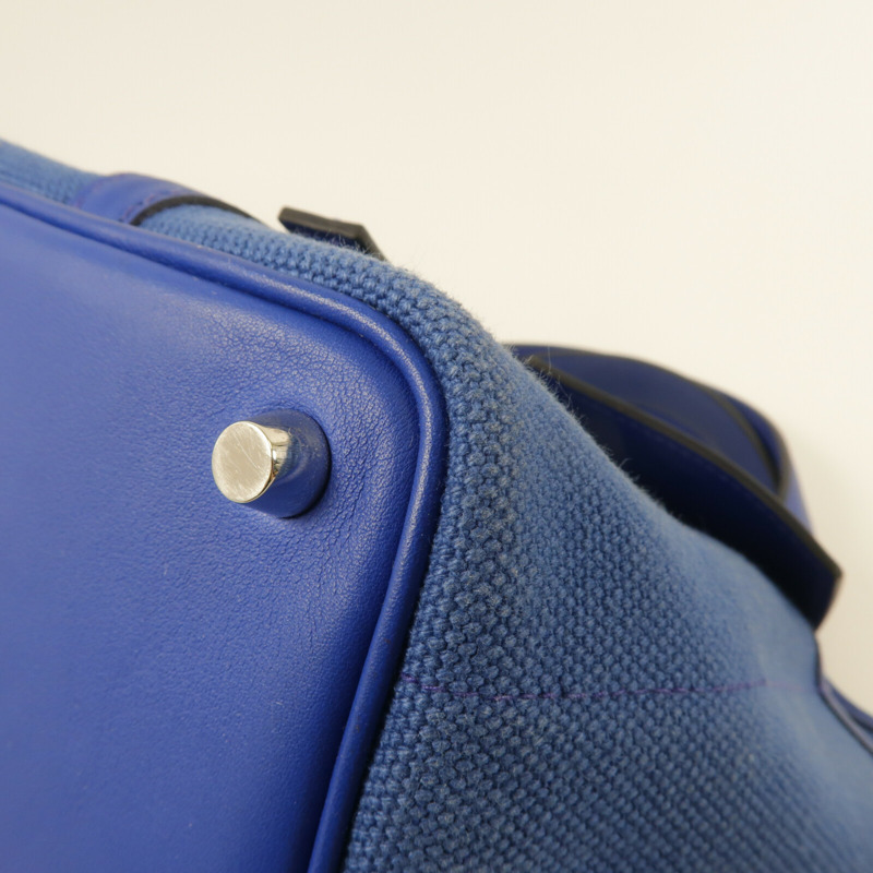 HERMES 帆布/Swift皮革Picotin PM手挽袋Blue Royal/Egee-11
