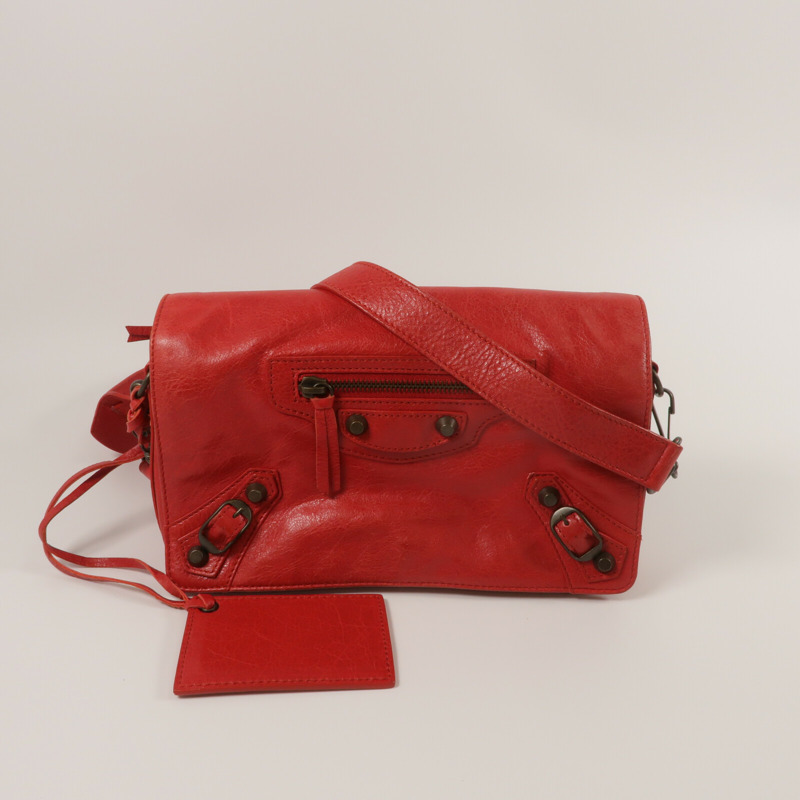 BALENCIAGA 羊皮皮革Crossbody Bag肩背袋-10