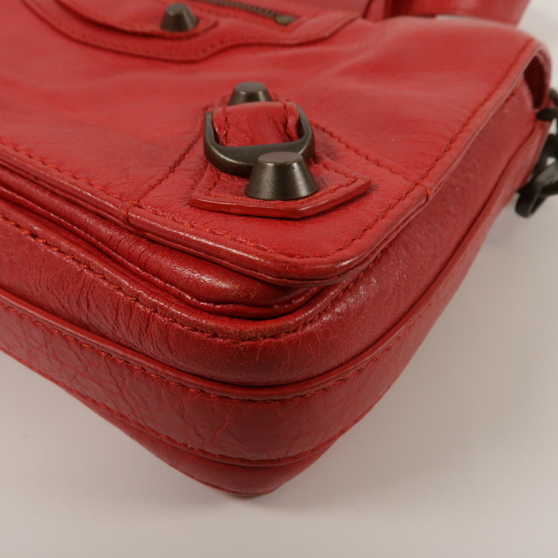BALENCIAGA 羊皮皮革Crossbody Bag肩背袋-12
