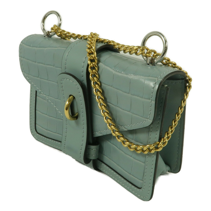 Chloe 牛皮皮革Aby Chain Shoulder鏈帶肩背袋-1