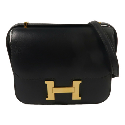 HERMES Swift皮革Constance Mini肩背袋Noir