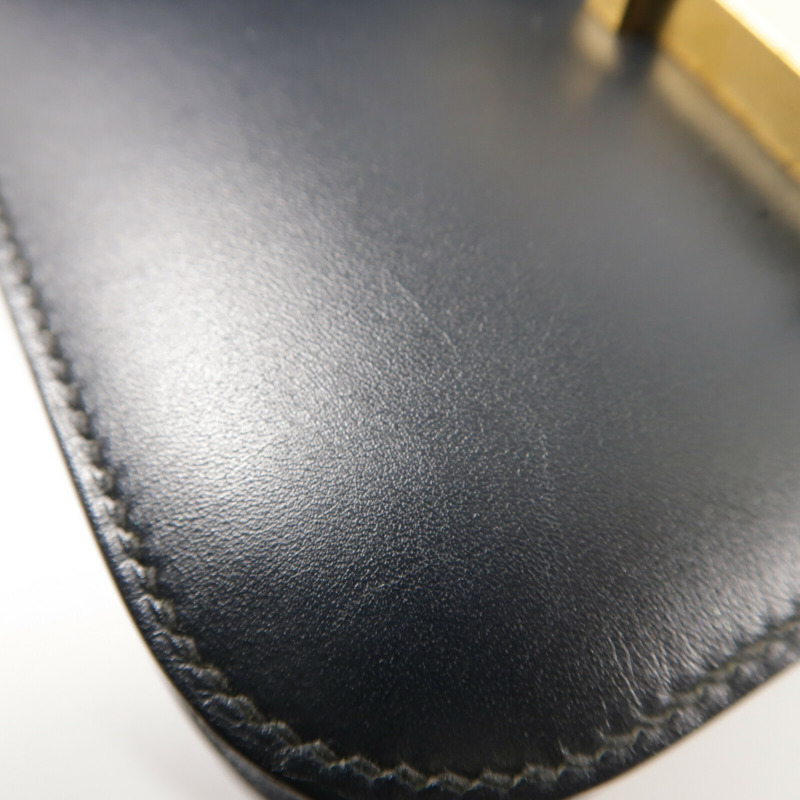 HERMES Swift皮革Constance Mini肩背袋Noir-17
