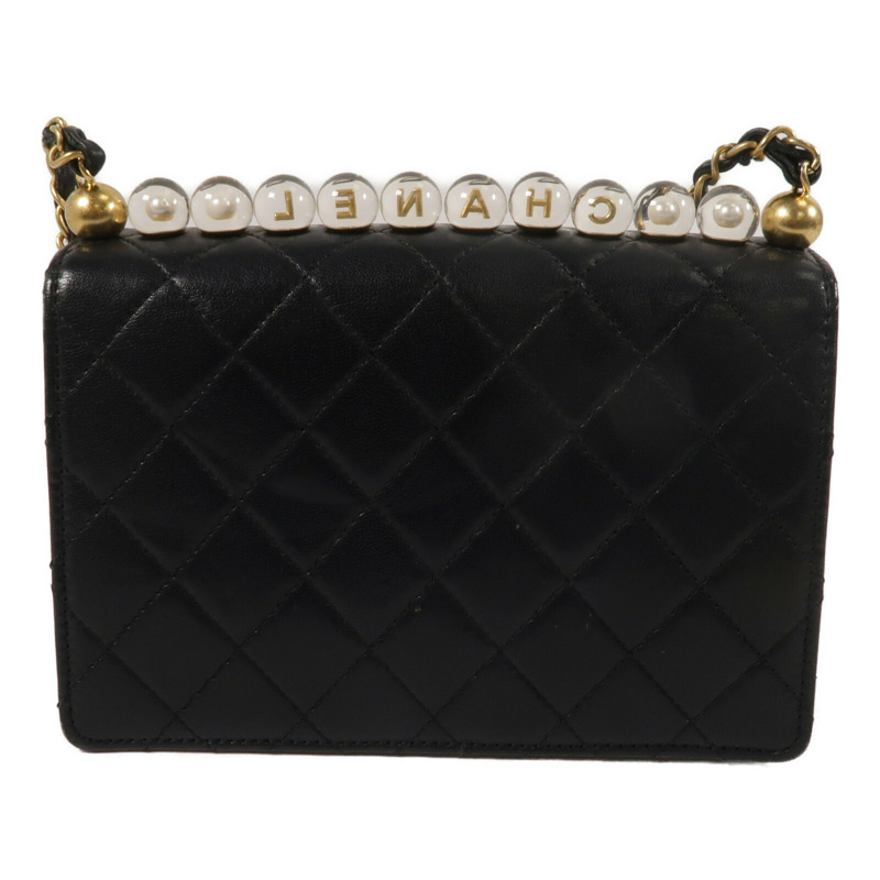 CHANEL 羊皮皮革Chain Shoulder鏈帶肩背袋-2