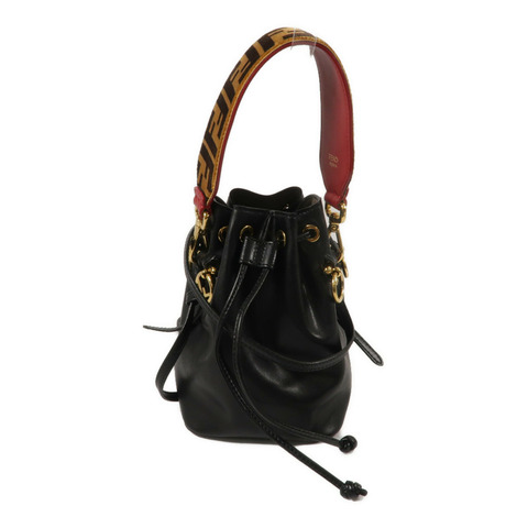 FENDI 牛皮皮革Mini Mon Tresor手挽肩背兩用袋