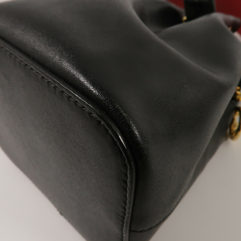 FENDI 牛皮皮革Mini Mon Tresor手挽肩背兩用袋-11