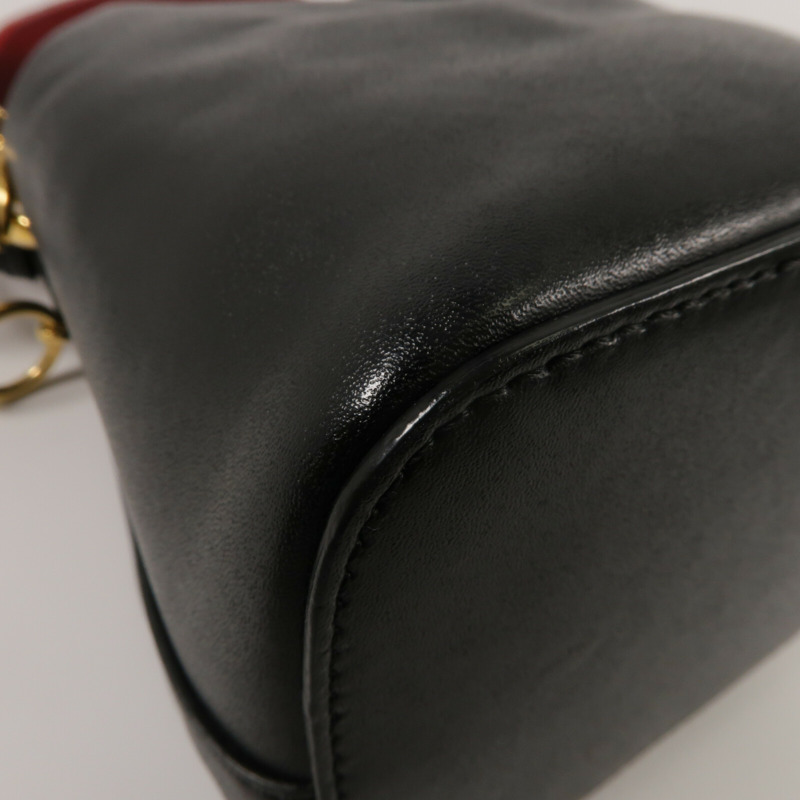FENDI 牛皮皮革Mini Mon Tresor手挽肩背兩用袋-12