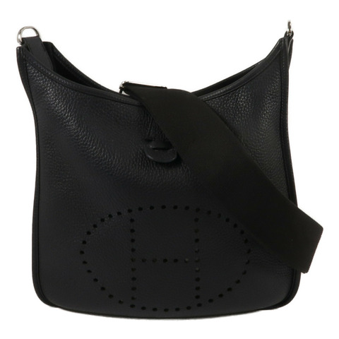 HERMES Clemence皮革Evelyne PM肩背袋Noir