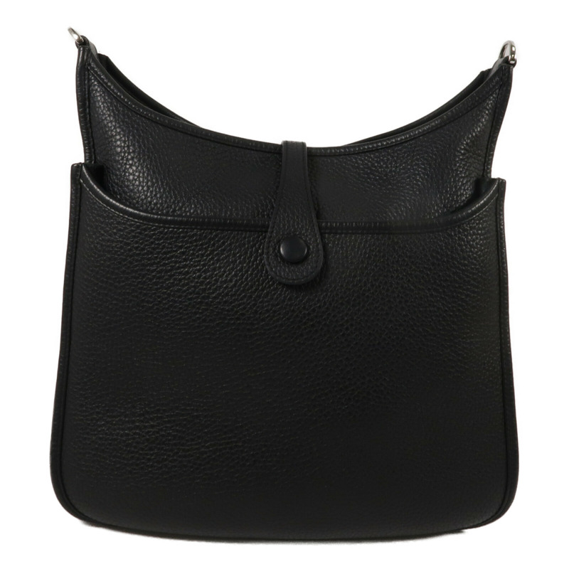 HERMES Clemence皮革Evelyne PM肩背袋Noir-2