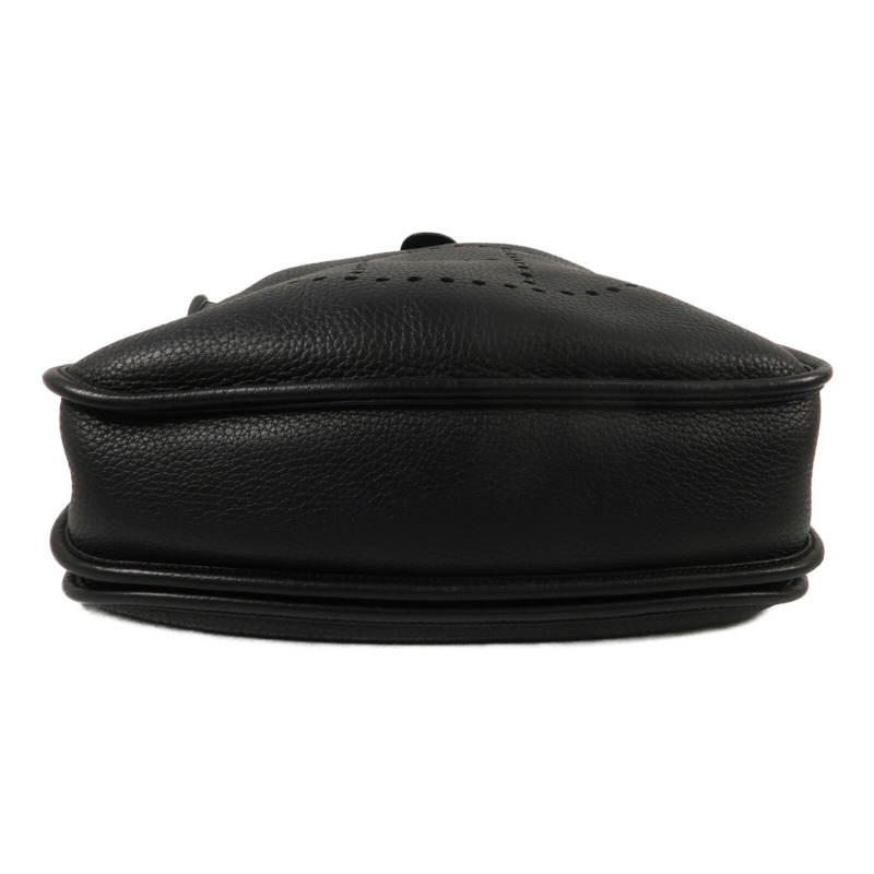 HERMES Clemence皮革Evelyne PM肩背袋Noir-3