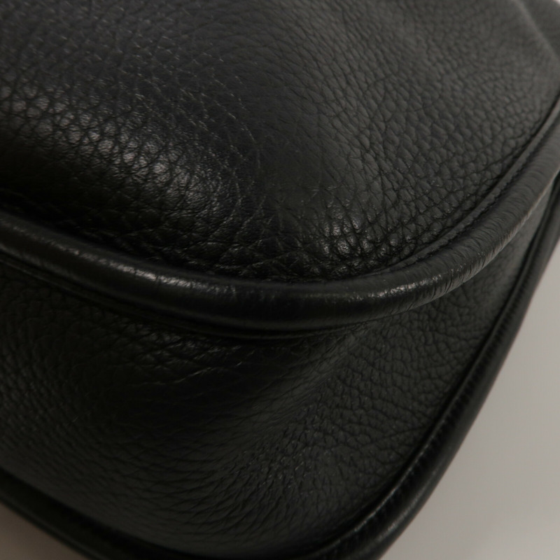 HERMES Clemence皮革Evelyne PM肩背袋Noir-10