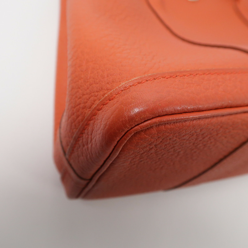HERMES Negonda皮革Garden Party TPM手挽袋Orange-7
