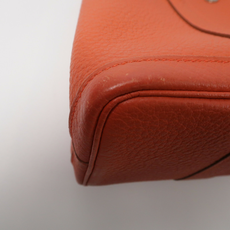 HERMES Negonda皮革Garden Party TPM手挽袋Orange-9