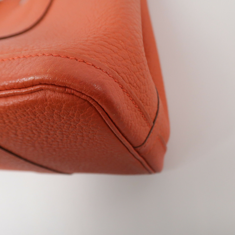 HERMES Negonda皮革Garden Party TPM手挽袋Orange-10