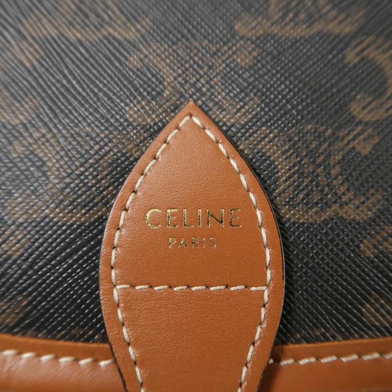 CELINE 塗層帆布Folco肩背袋-5