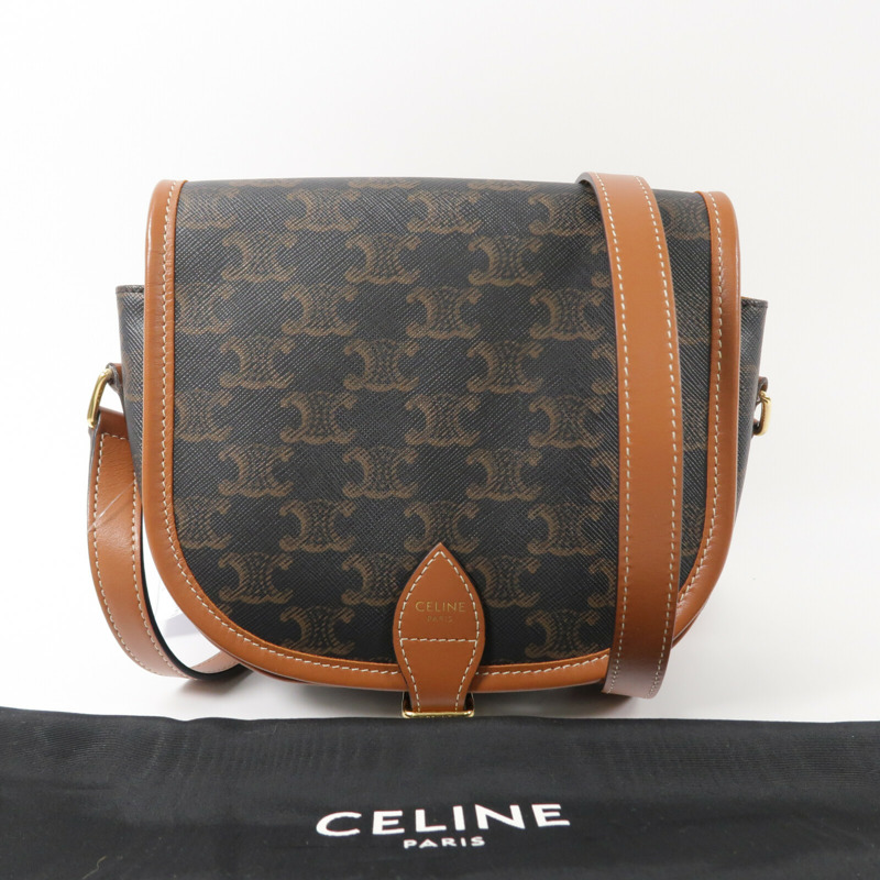 CELINE 塗層帆布Folco肩背袋-8
