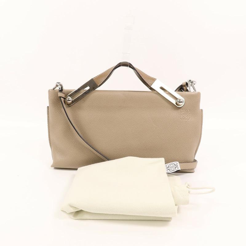 LOEWE 牛皮皮革Missy手挽肩背兩用袋-9