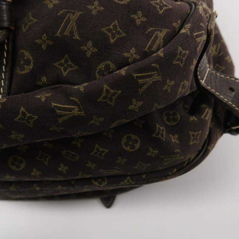 LOUIS VUITTON Monogram Mini Lin Saumur XL肩背袋-10