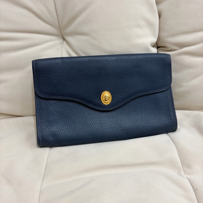 便宜出！Dior Vintage 金蛋牛皮手拿包-0