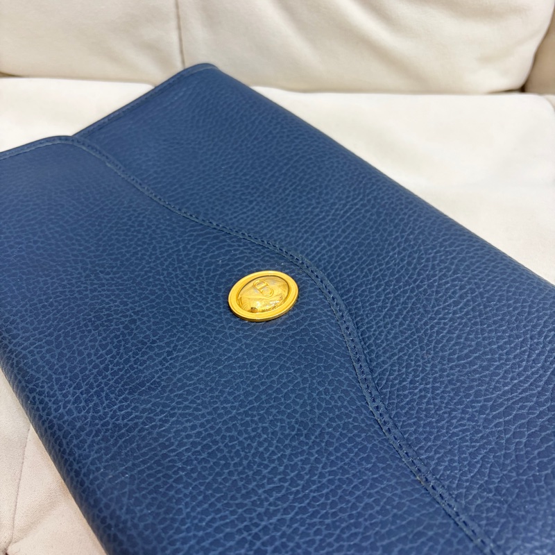 便宜出！Dior Vintage 金蛋牛皮手拿包-1