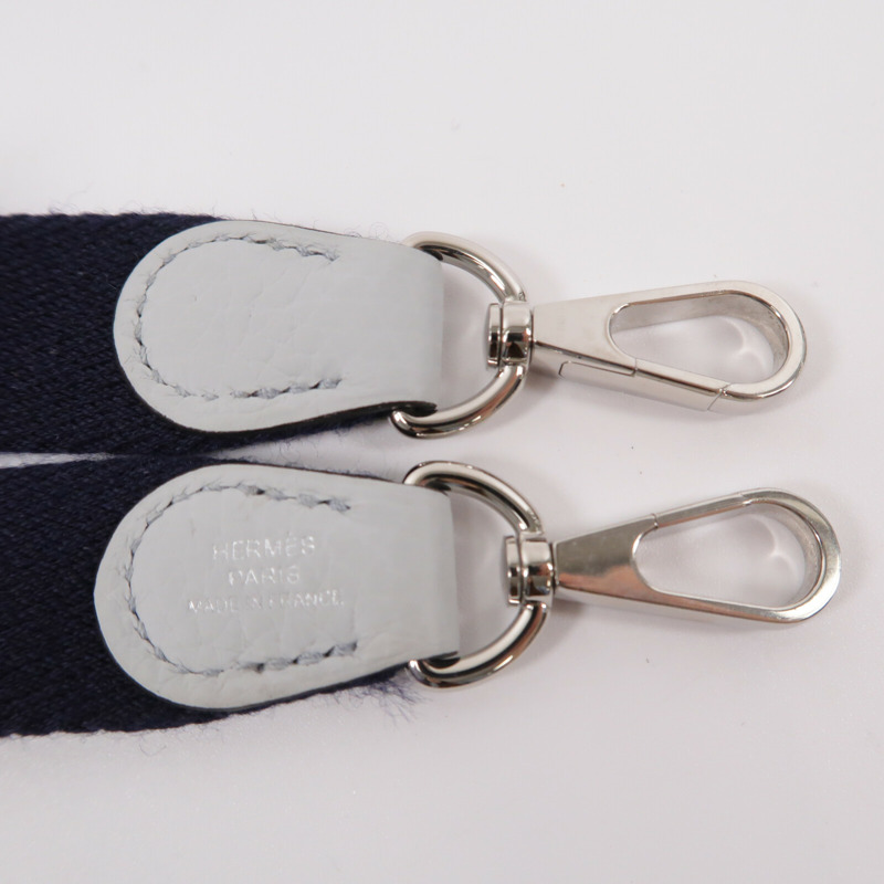HERMES Clemence皮革Evelyne PM肩背袋Bleu Pale-6