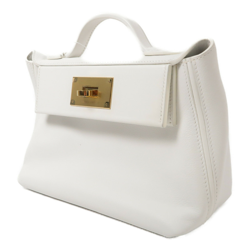 HERMES Evercolor皮革24/24 Mini手挽肩背兩用袋Craie-2