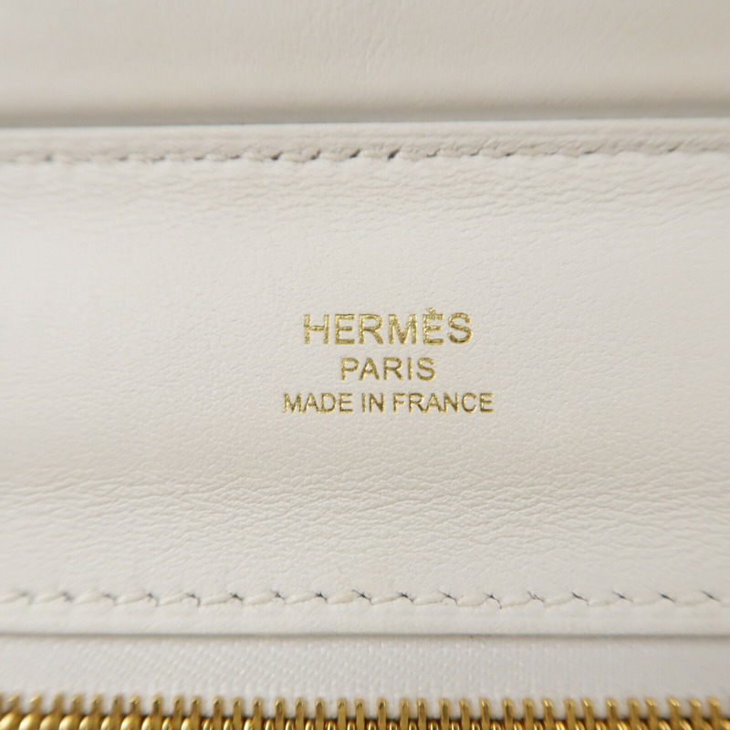 HERMES Evercolor皮革24/24 Mini手挽肩背兩用袋Craie-5