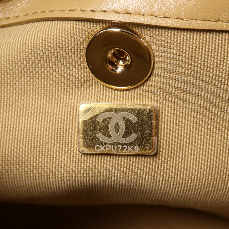 CHANEL 羊皮皮革Backpack鏈帶背包-6