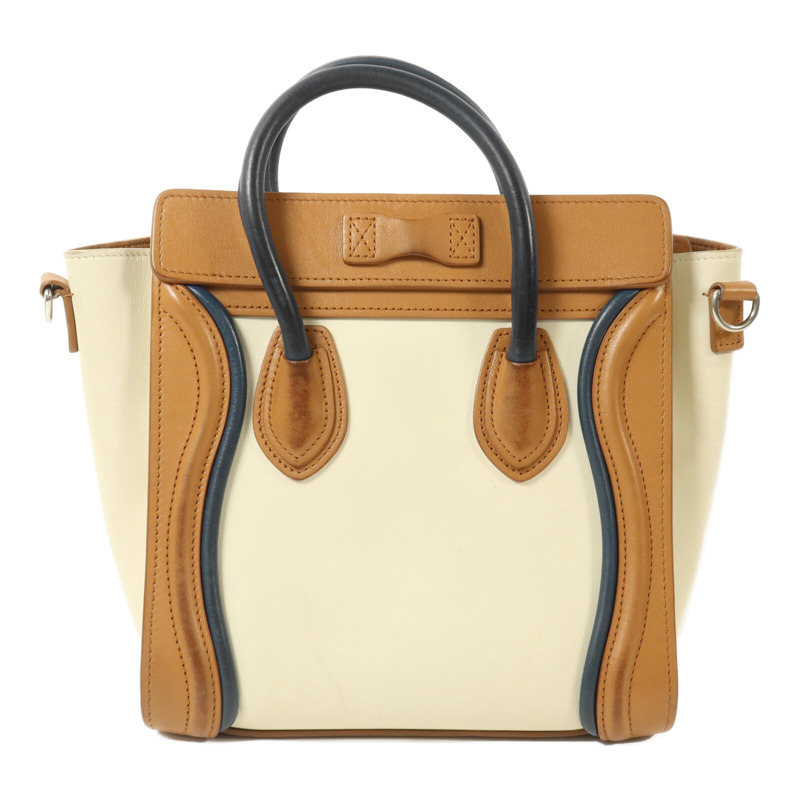 CELINE 牛皮皮革Nano Luggage手挽肩背兩用袋-1