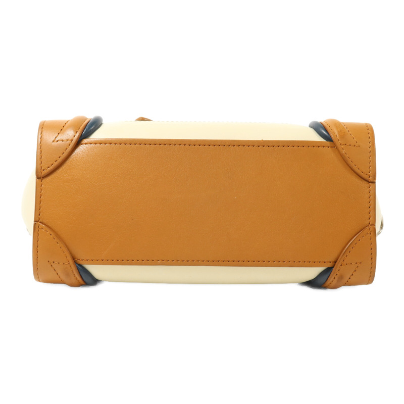 CELINE 牛皮皮革Nano Luggage手挽肩背兩用袋-3