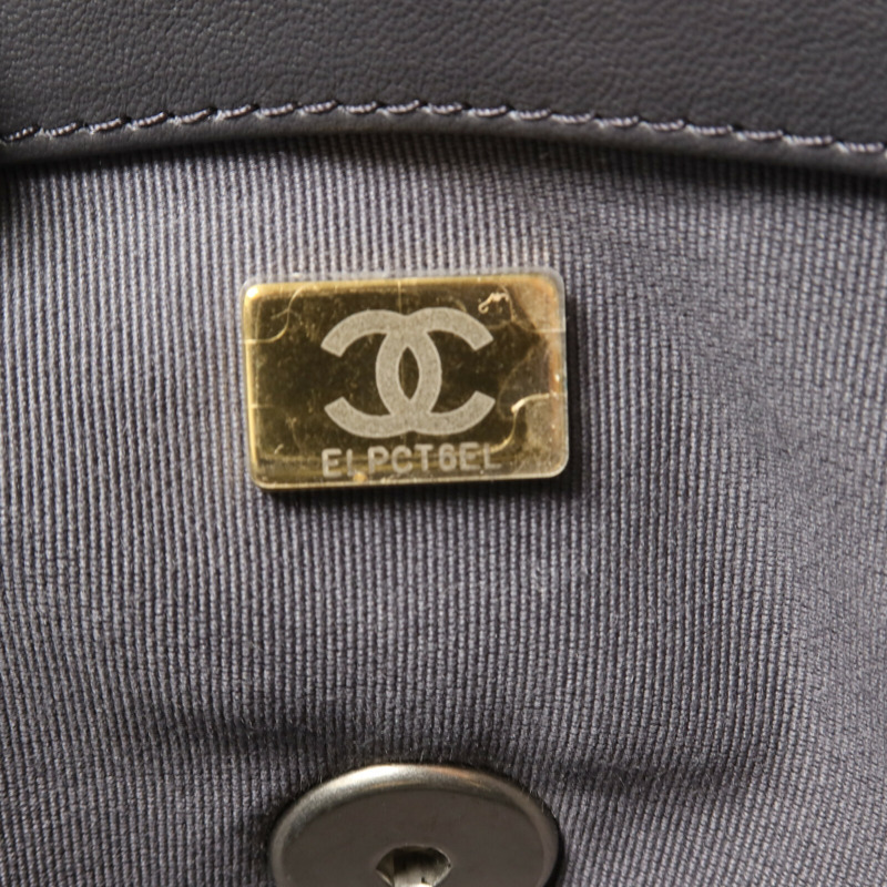 CHANEL 羊皮皮革C19 Small鏈帶手挽肩背兩用袋-6