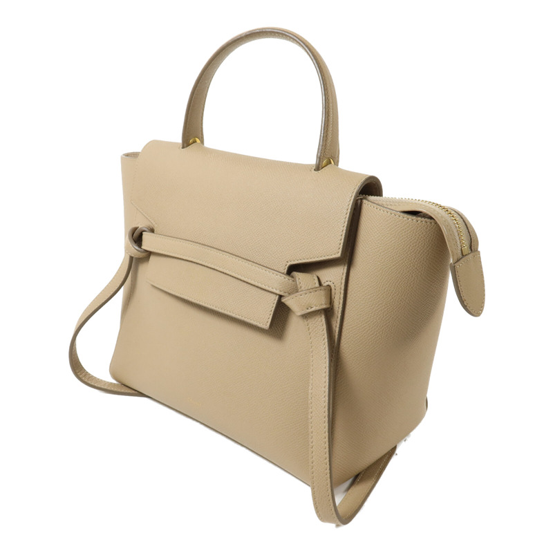CELINE 牛皮皮革Mini Belt手挽肩背兩用袋-2