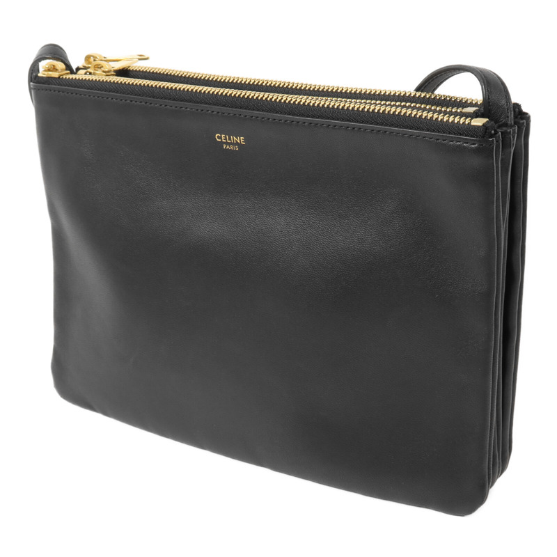CELINE 牛皮皮革Trio手挽袋-2