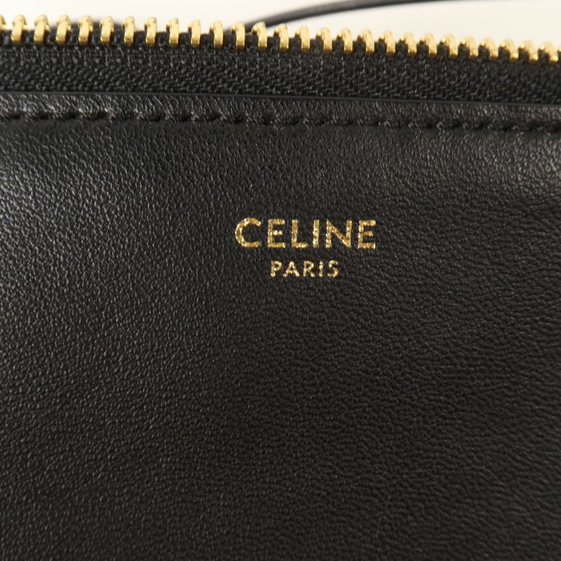 CELINE 牛皮皮革Trio手挽袋-5