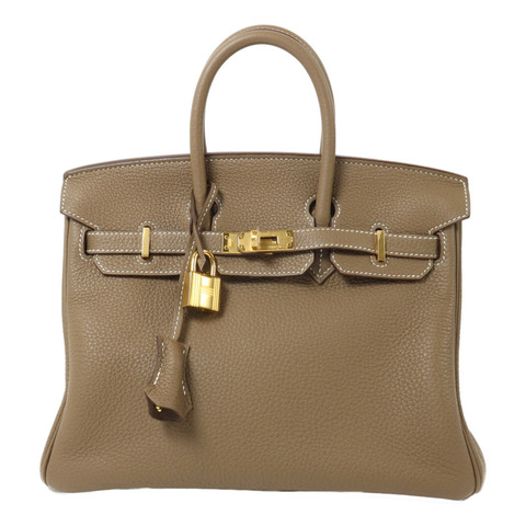 HERMES Togo皮革Birkin 25手挽袋Etoupe