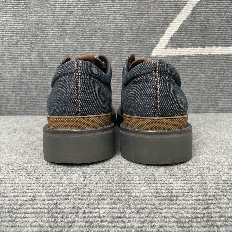 Louis Vuitton 路易威登 藍色牛仔帆布樂福鞋41碼-2