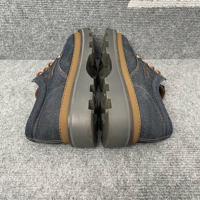 Louis Vuitton 路易威登 藍色牛仔帆布樂福鞋41碼-3